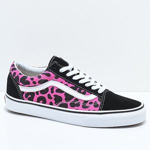 NWT Vans Old Skool Pink Leopard Skate
